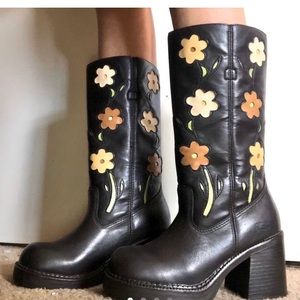 ISO sketchers flower chunky boots